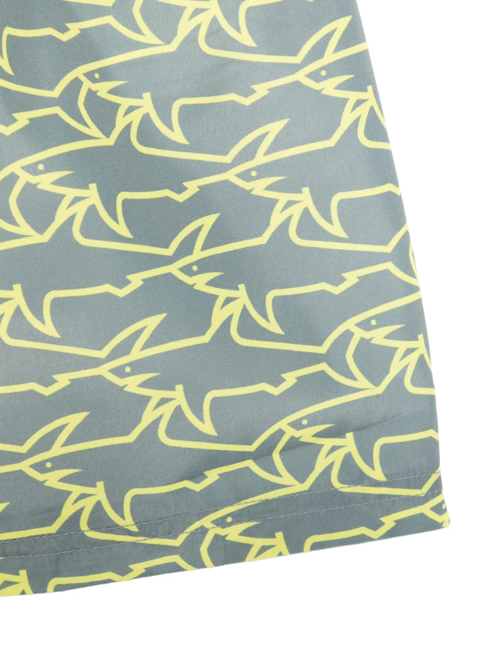 Paul & Shark Junior Zwembroek met haai-patroon Groen