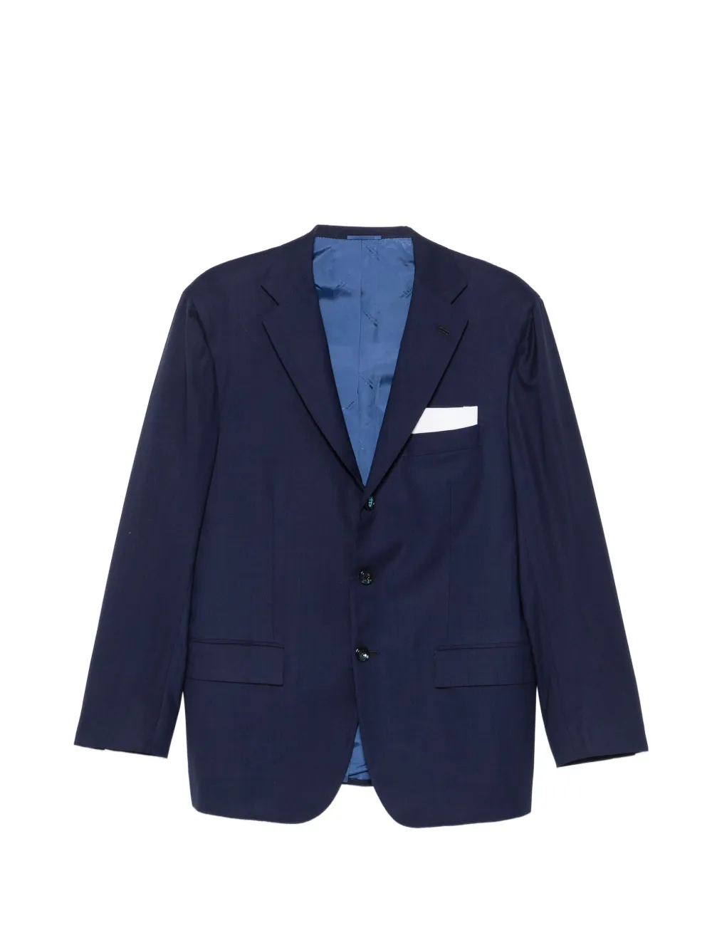 Kiton Chest-pocket Suit In Blue