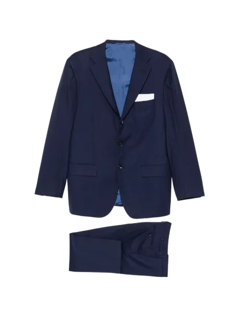 Kiton chest-pocket suit