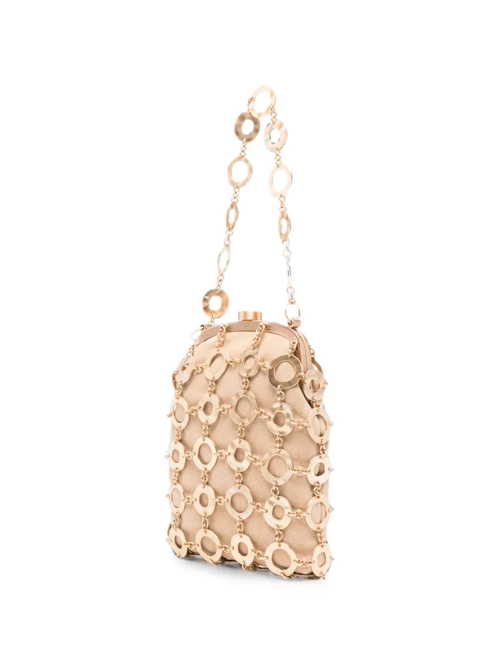 Cult Gaia Brielle clutch verfraaid met ring Beige