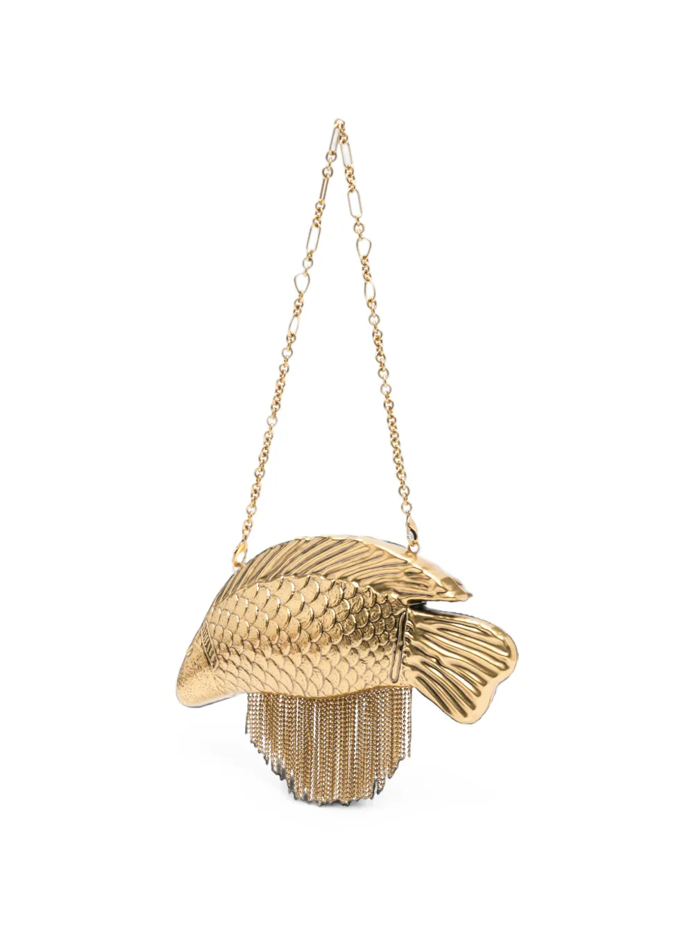 Cult Gaia Neemo visvormige clutch Goud
