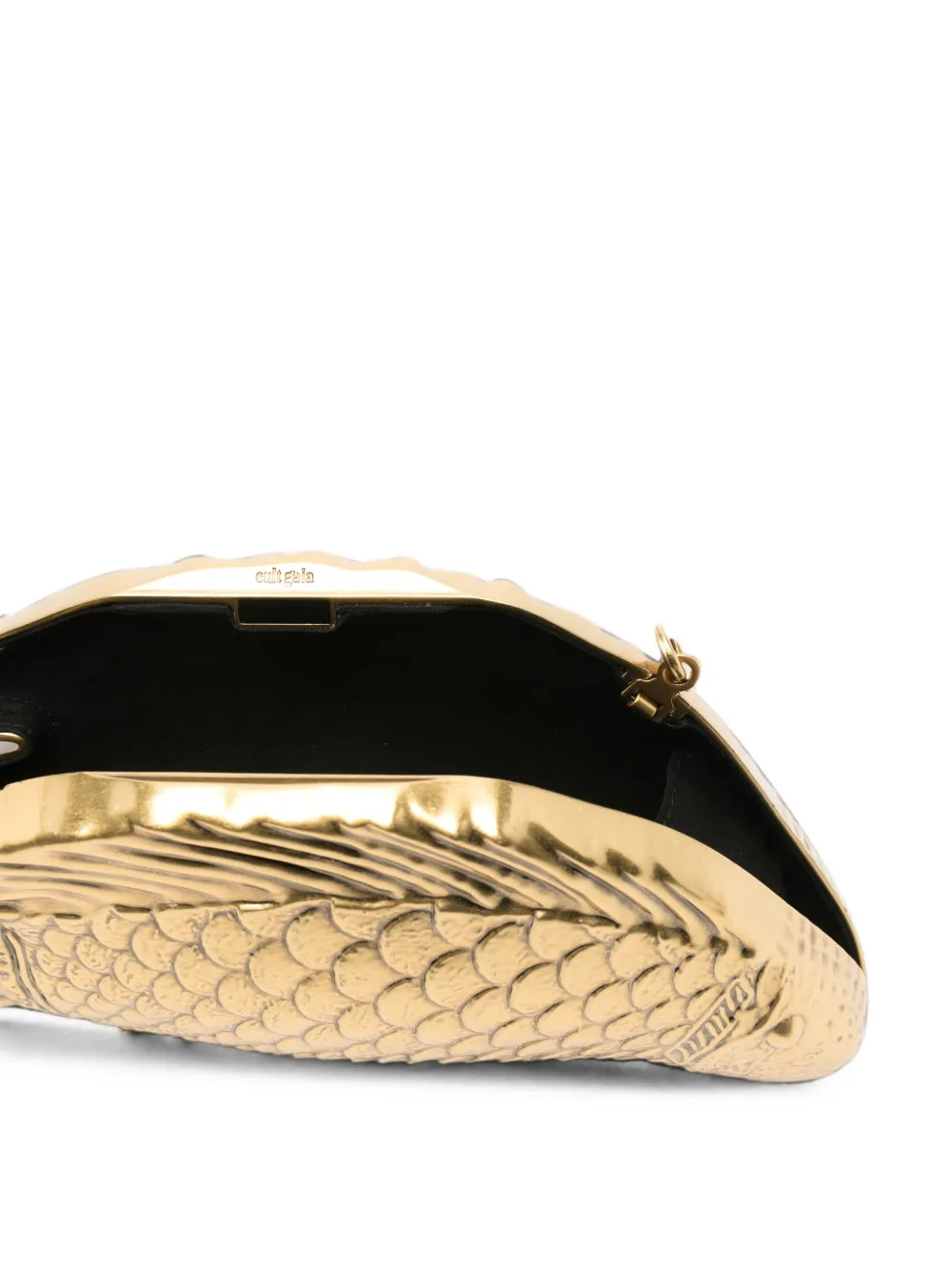 Cult Gaia Neemo visvormige clutch Goud