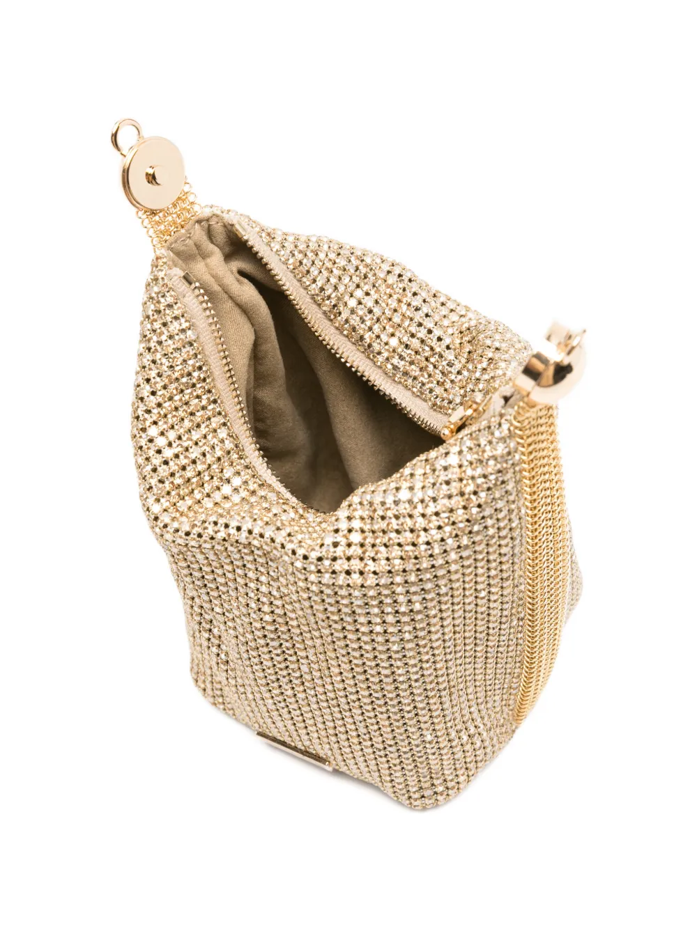 Cult Gaia Rue clutch verfraaid met kristallen Goud