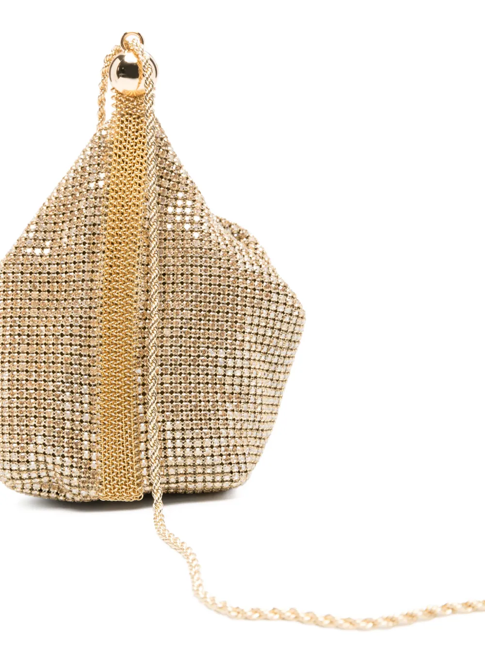 Cult Gaia Rue clutch verfraaid met kristallen Goud