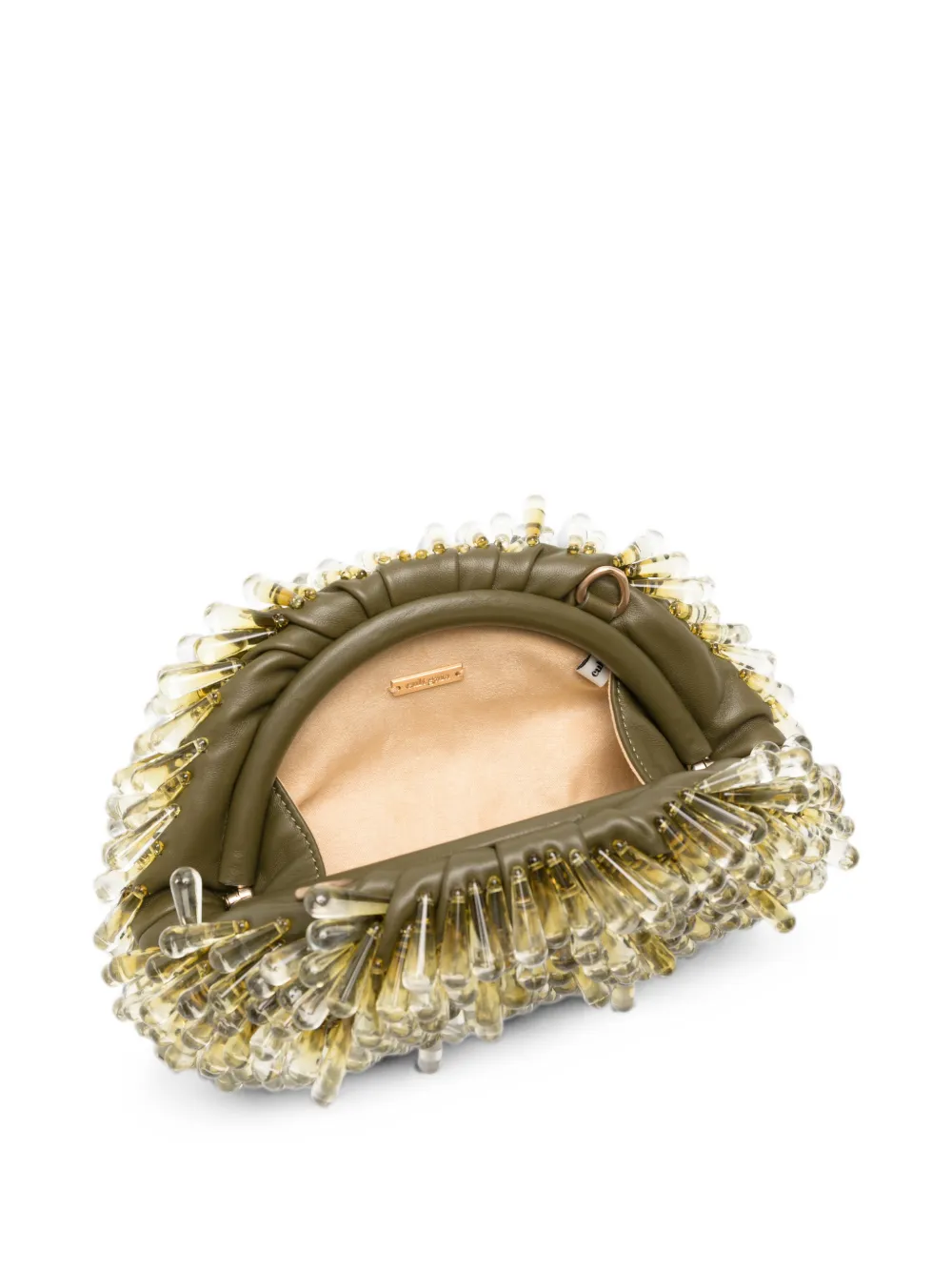 Cult Gaia Jaala Nano crossbodytas met kralen Groen