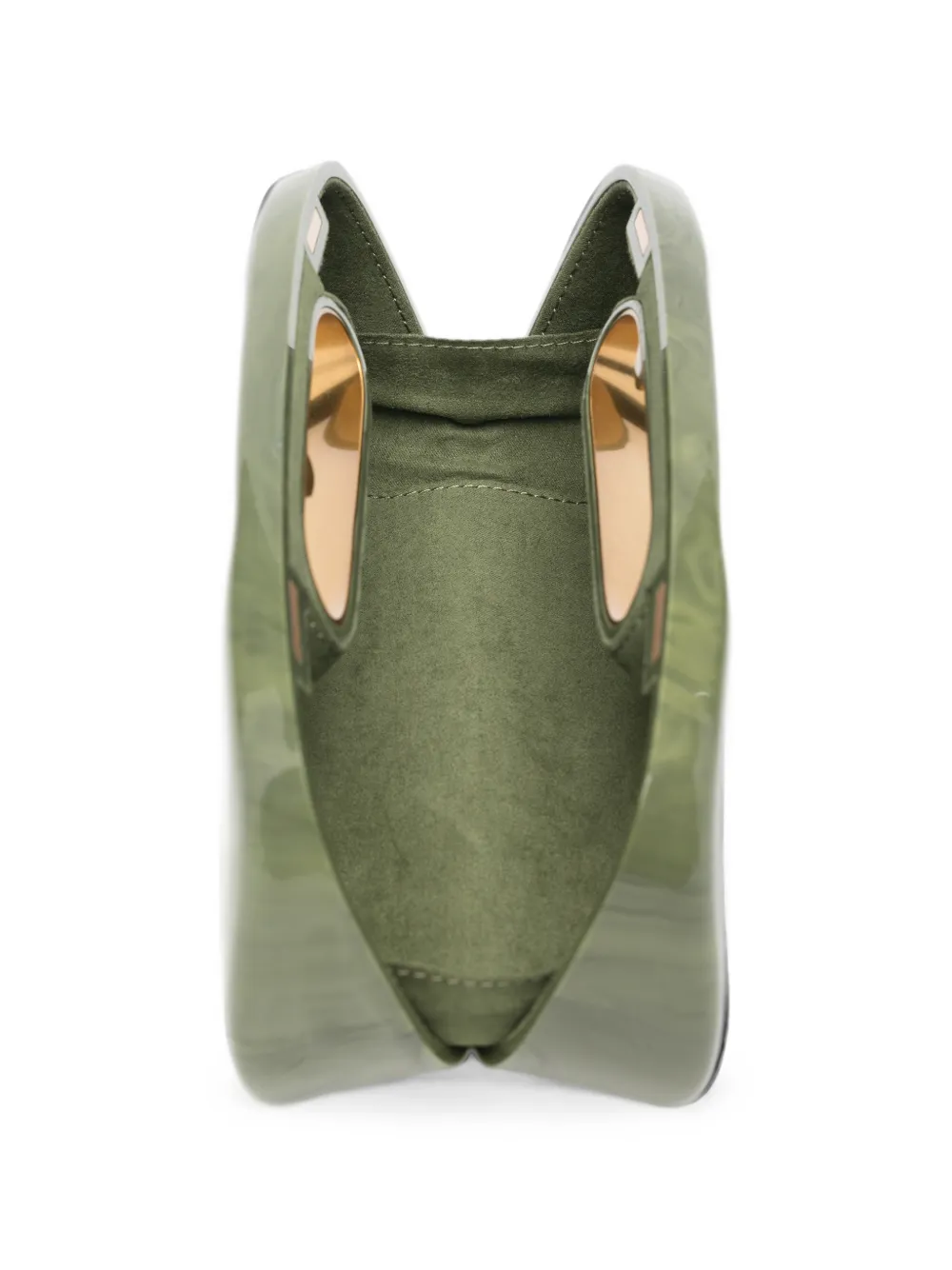 Cult Gaia Amara clutch met marmer Groen