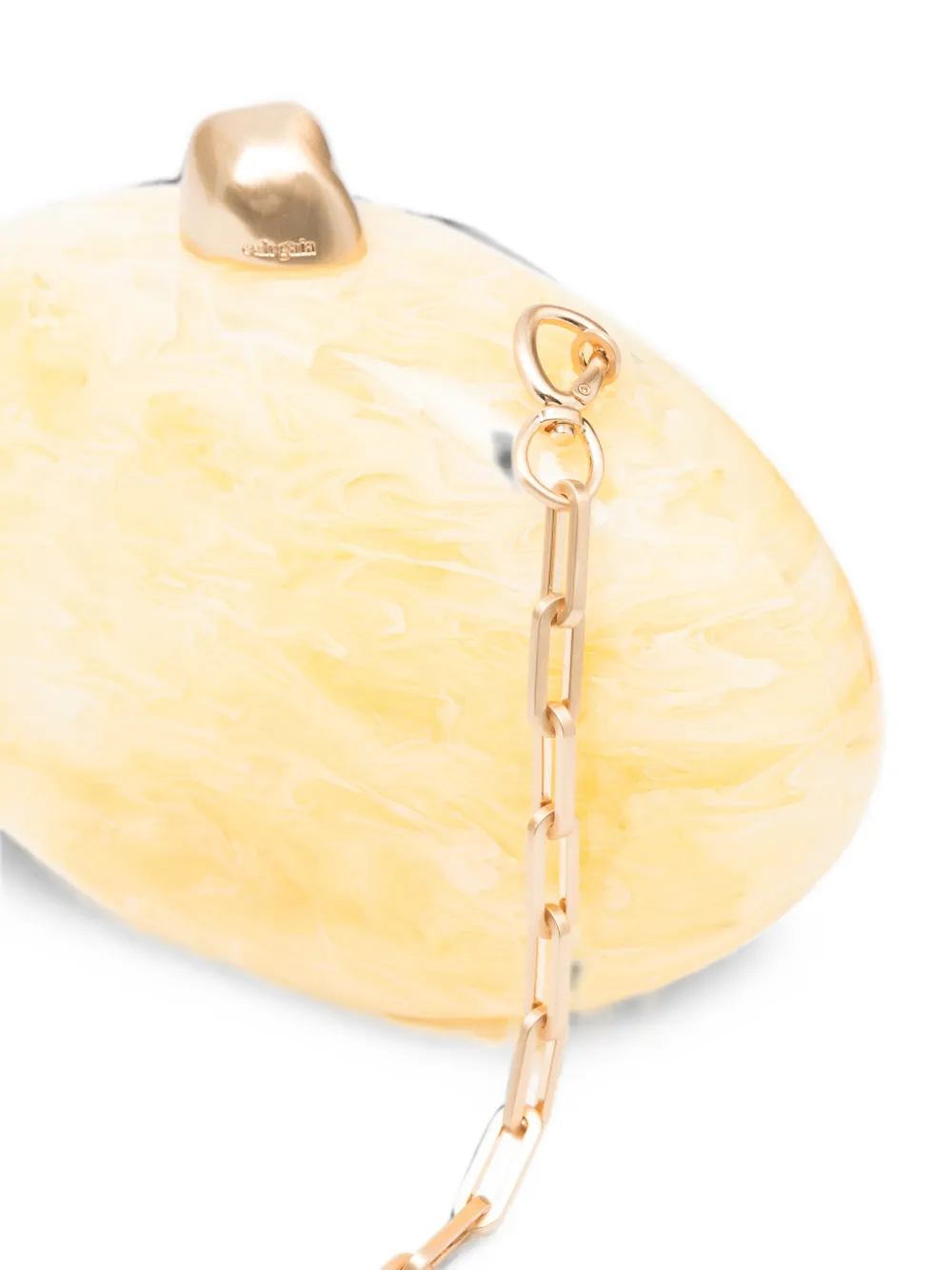 Cult Gaia Eviana clutch met marmer-effect Geel