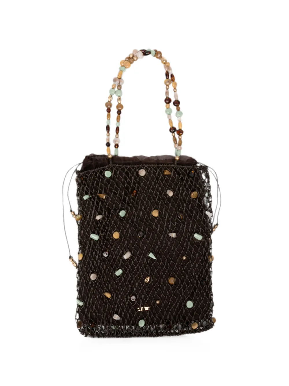 Cult Gaia Mercier bauble-embellished tote bag - Marrone