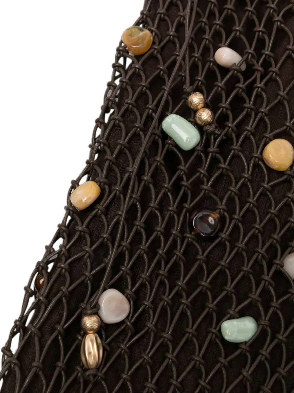 Cult Gaia Mercier bauble-embellished tote bag Bruin