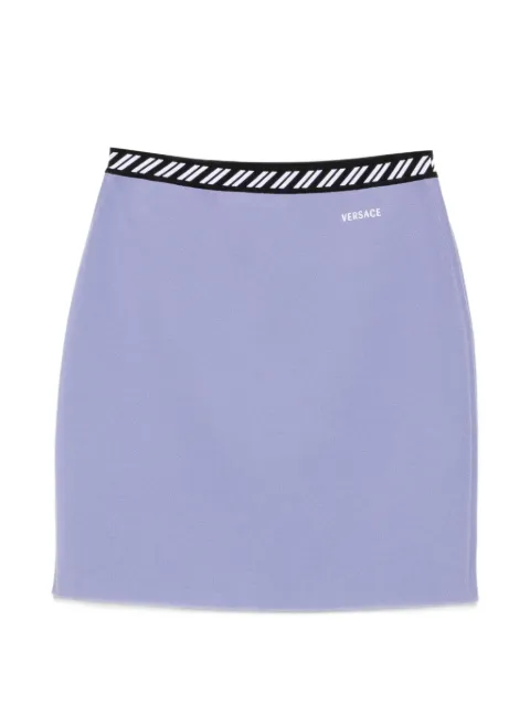 Versace cotton knit mini skirt