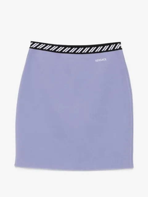 Versace cotton knit mini skirt