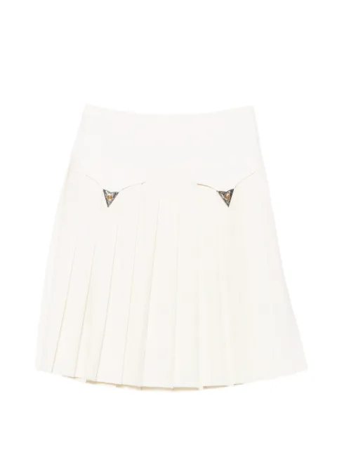 Versace Medusa-head pleated mini skirt