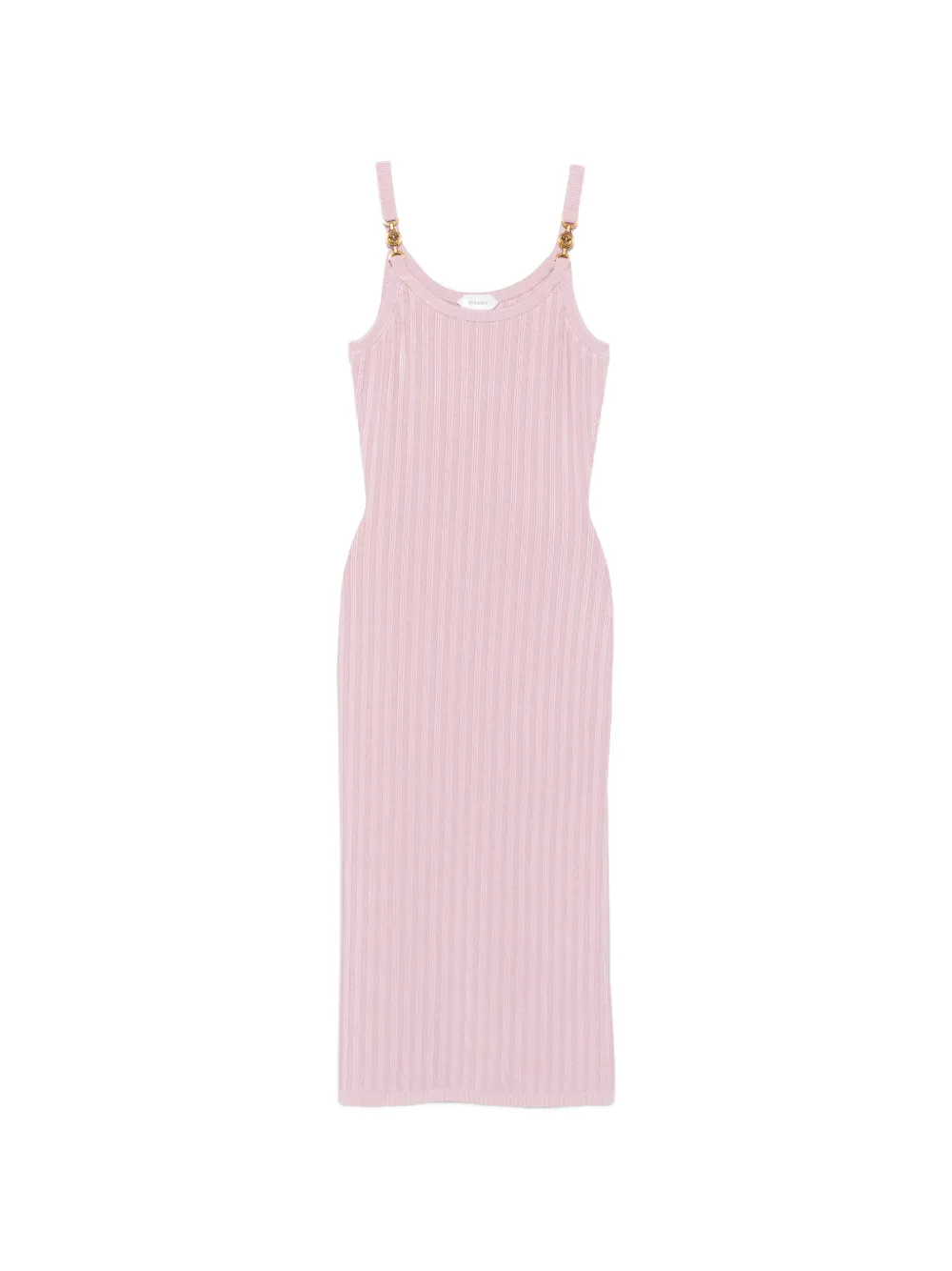 Versace Medusa rib-knit midi dress - Rosa