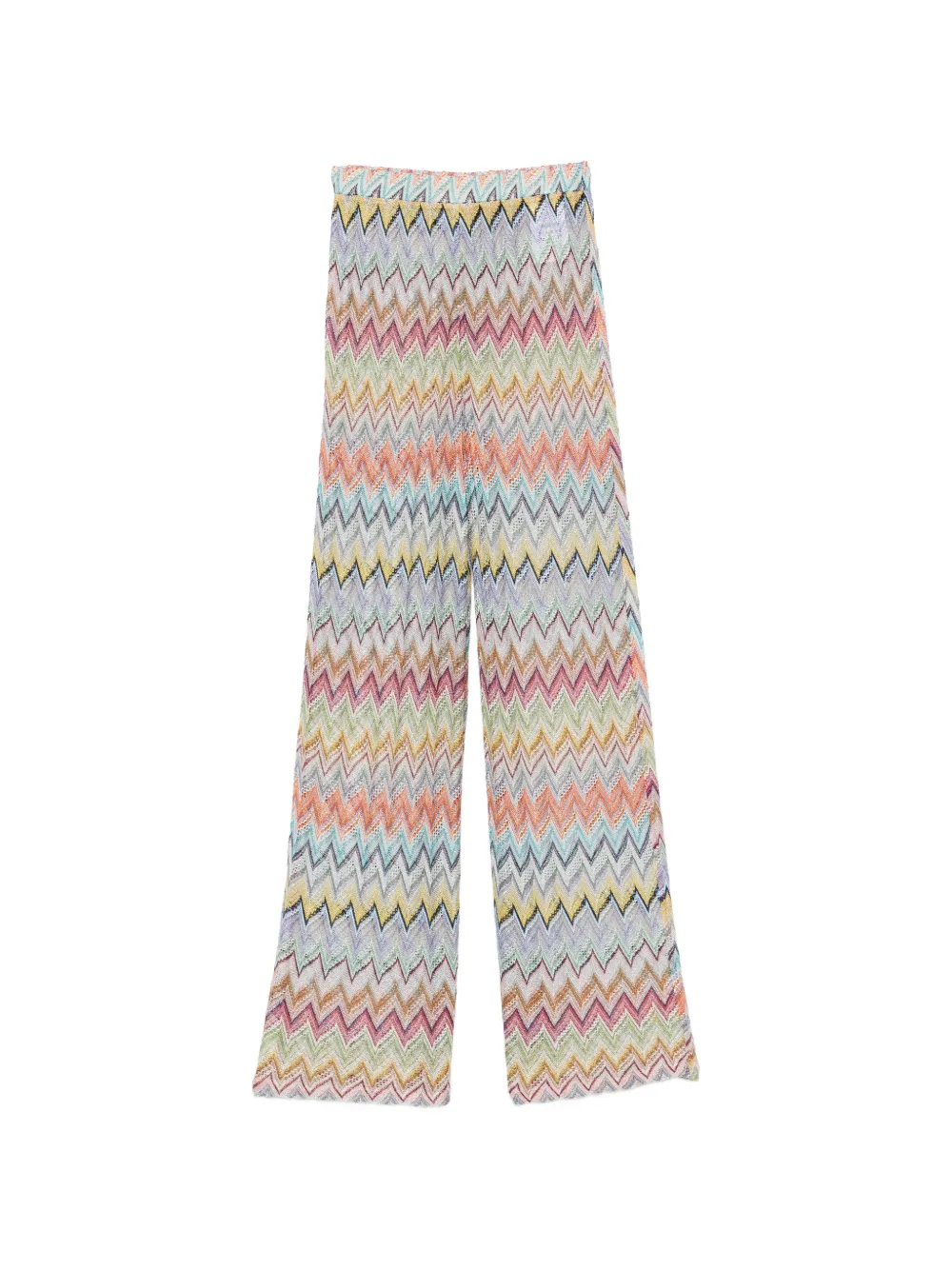 Missoni Lurex Wide Leg Trousers In Animal Print