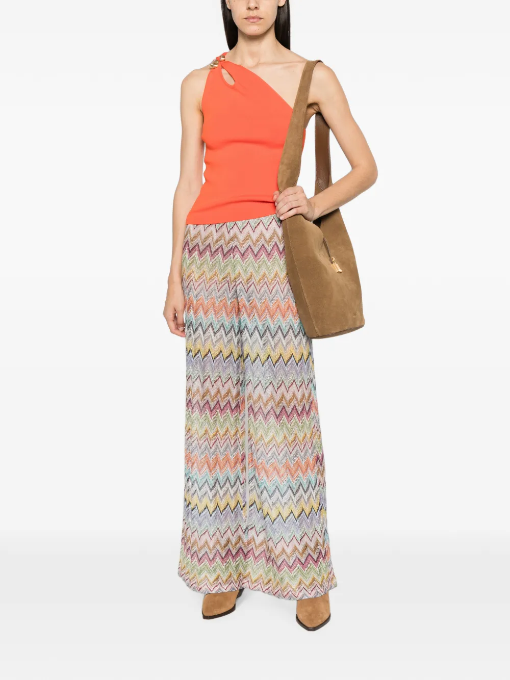 Missoni Broek met zigzagpatroon Beige