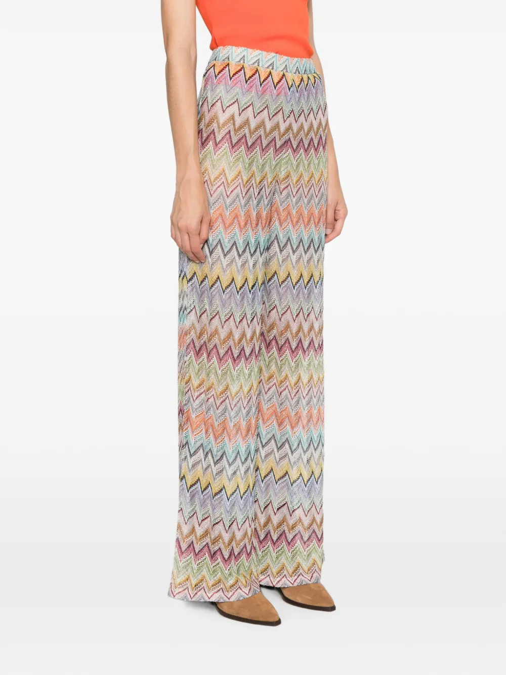 Missoni Broek met zigzagpatroon Beige
