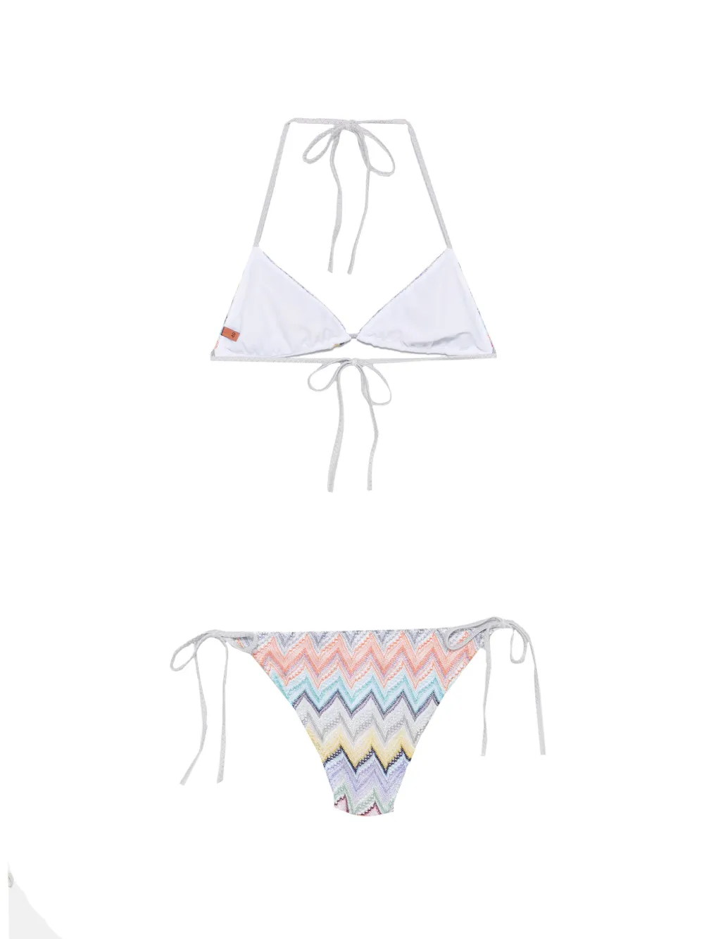 Missoni Triangel bikini met zigzagpatroon Wit
