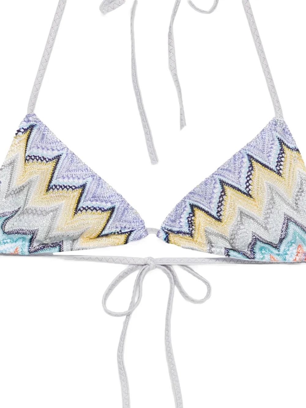 Missoni Triangel bikini met zigzagpatroon Wit