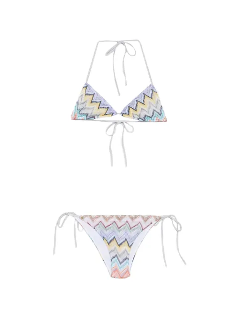 Missoni zigzag-knit triangle bikini