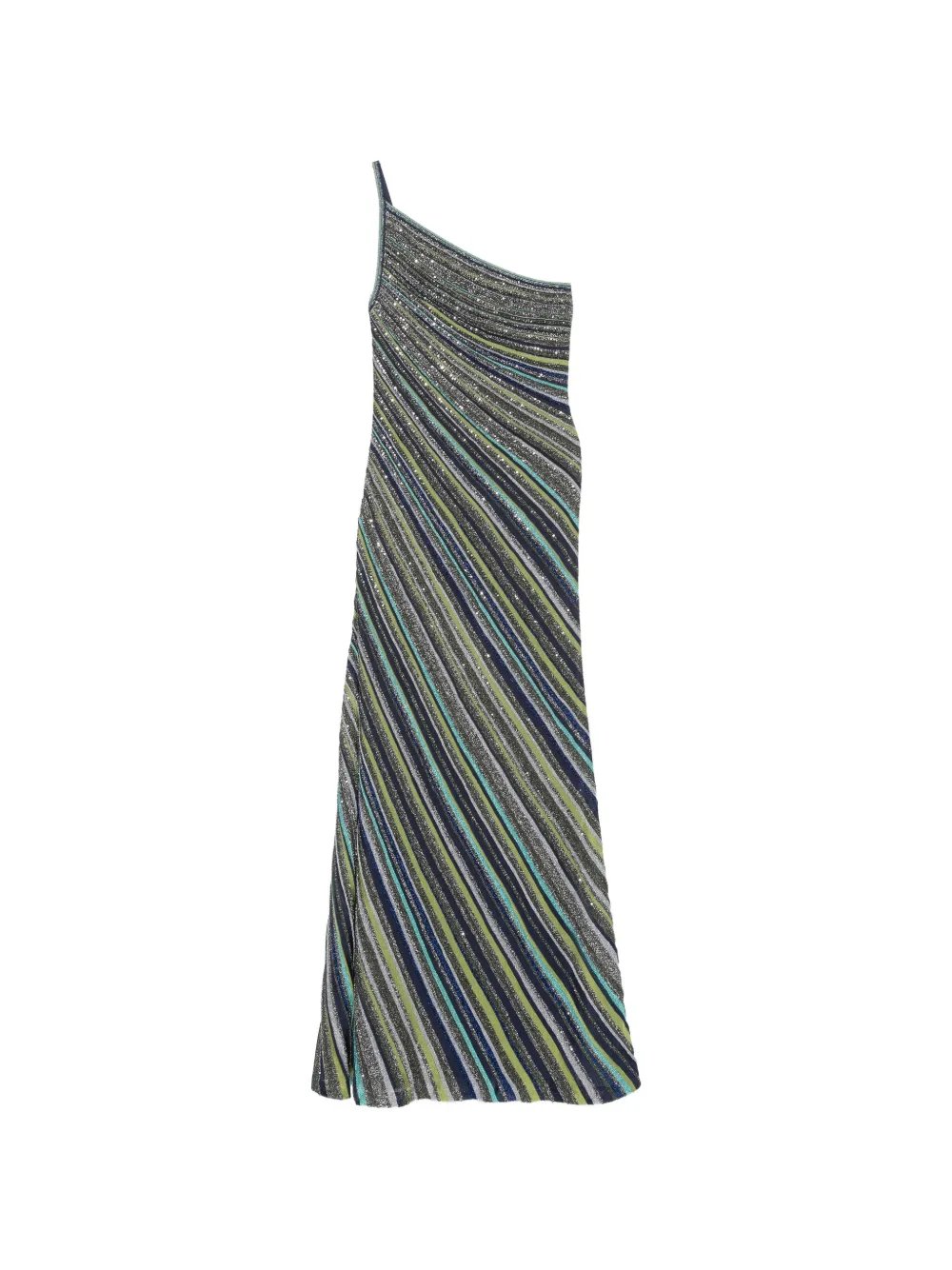 Missoni stripe-pattern maxi dress - Blu