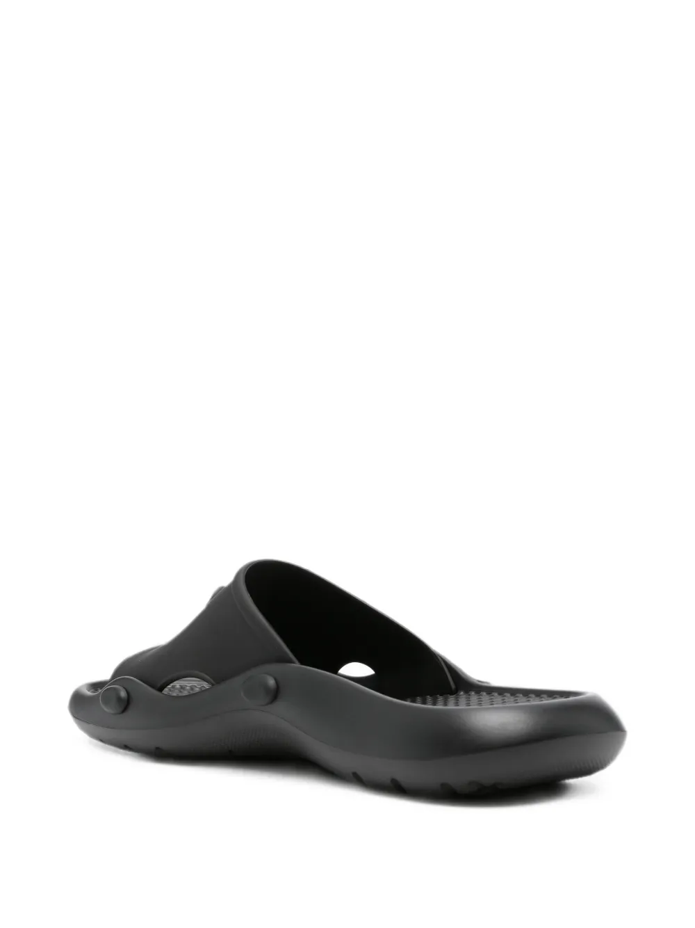 Versace Medusa-plaque slides Zwart