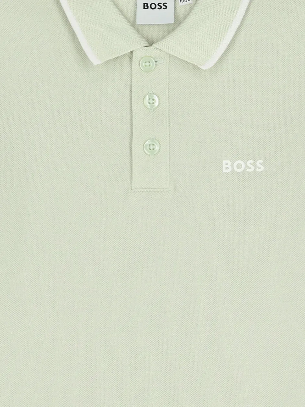 BOSS Kidswear Poloshirt met korte mouwen Groen