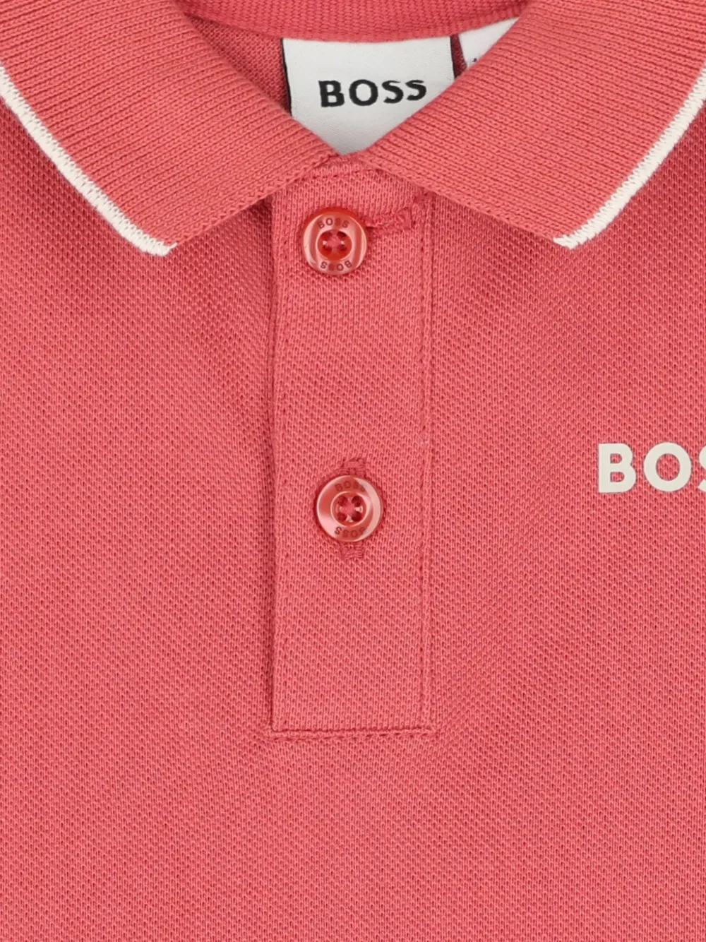 BOSS Kidswear Poloshirt met korte mouwen Rood