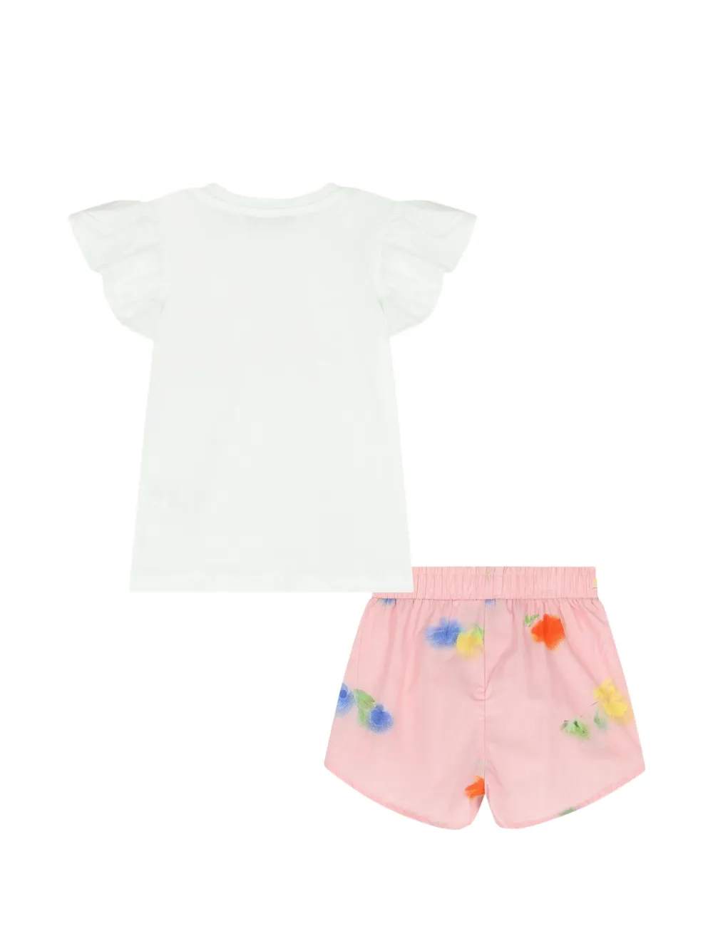 MSGM Kids Shorts met bloemenprint Wit