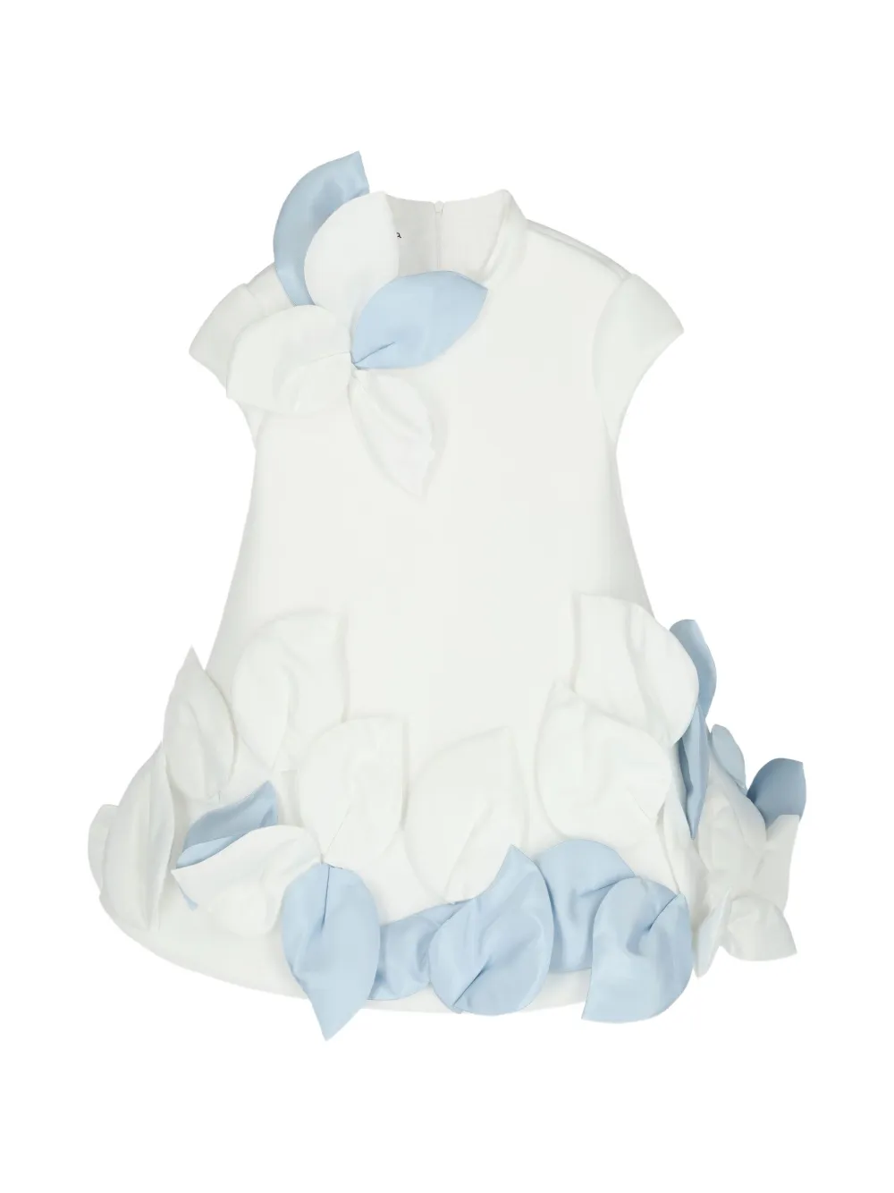nikolia Abito Demi con applicazione a fiori - Bianco