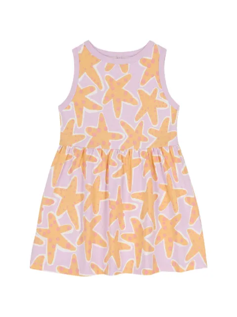 Stella McCartney Kids vestido con estrellas de mar estampadas