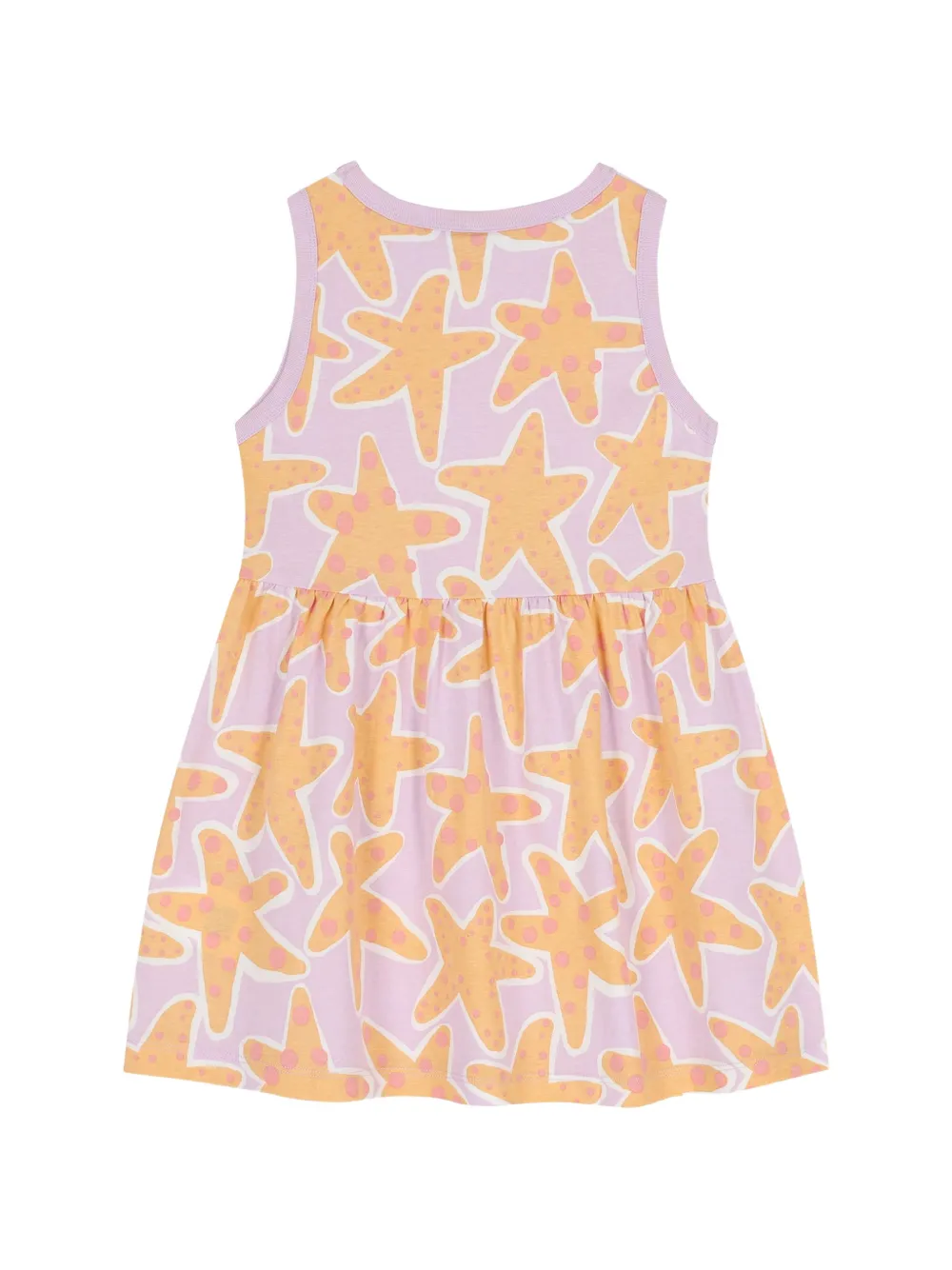 Stella McCartney Kids Jurk met zeesterprint Paars