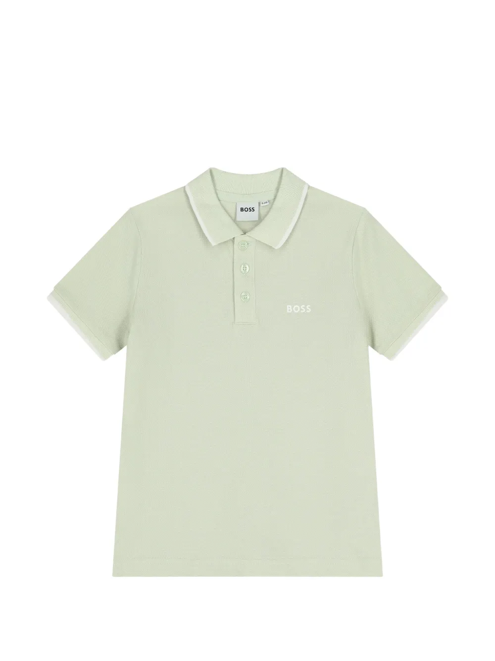 BOSS Kidswear buttoned polo shirt - Verde