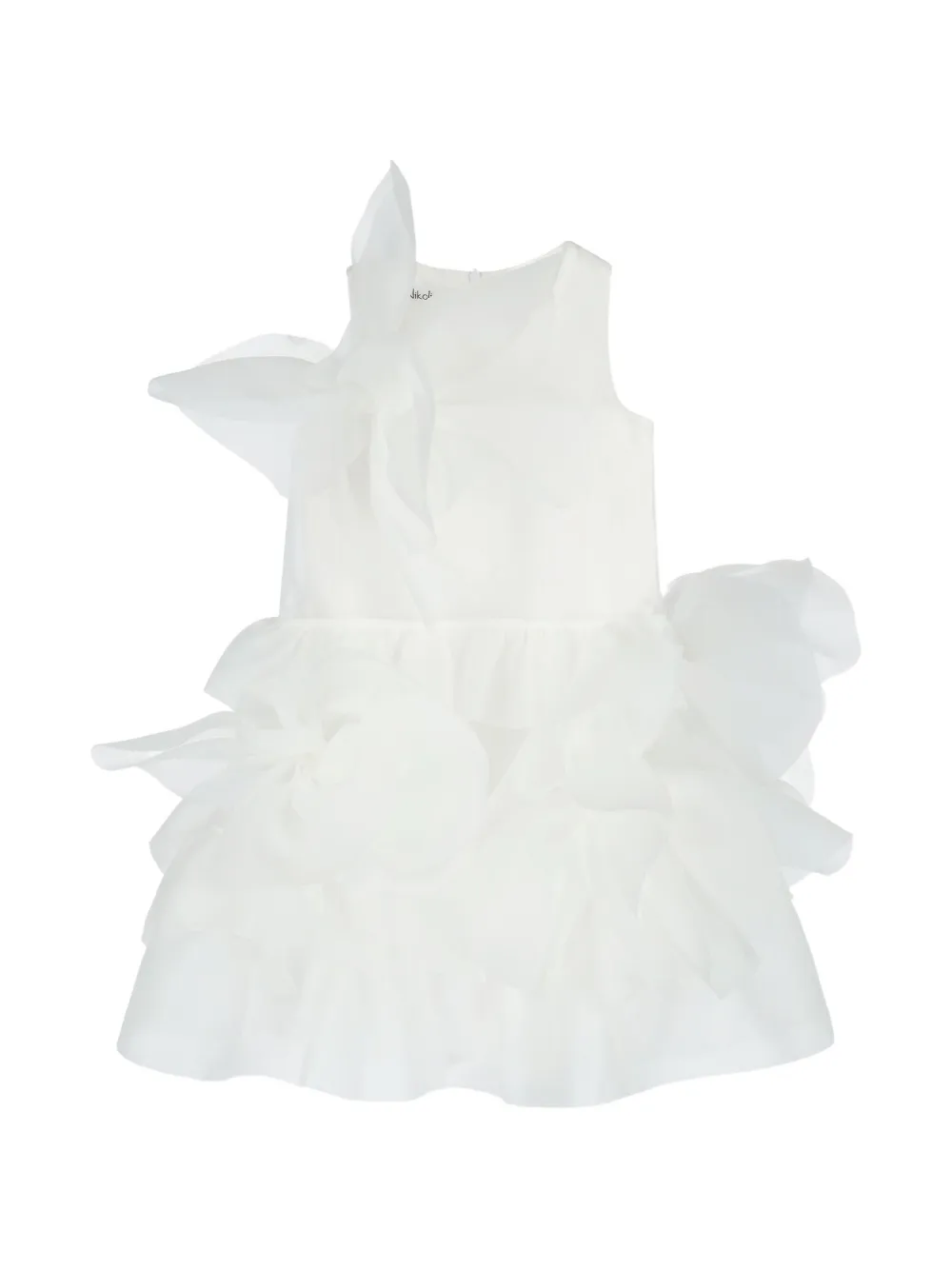 nikolia Abito Claudia con ruches - Bianco