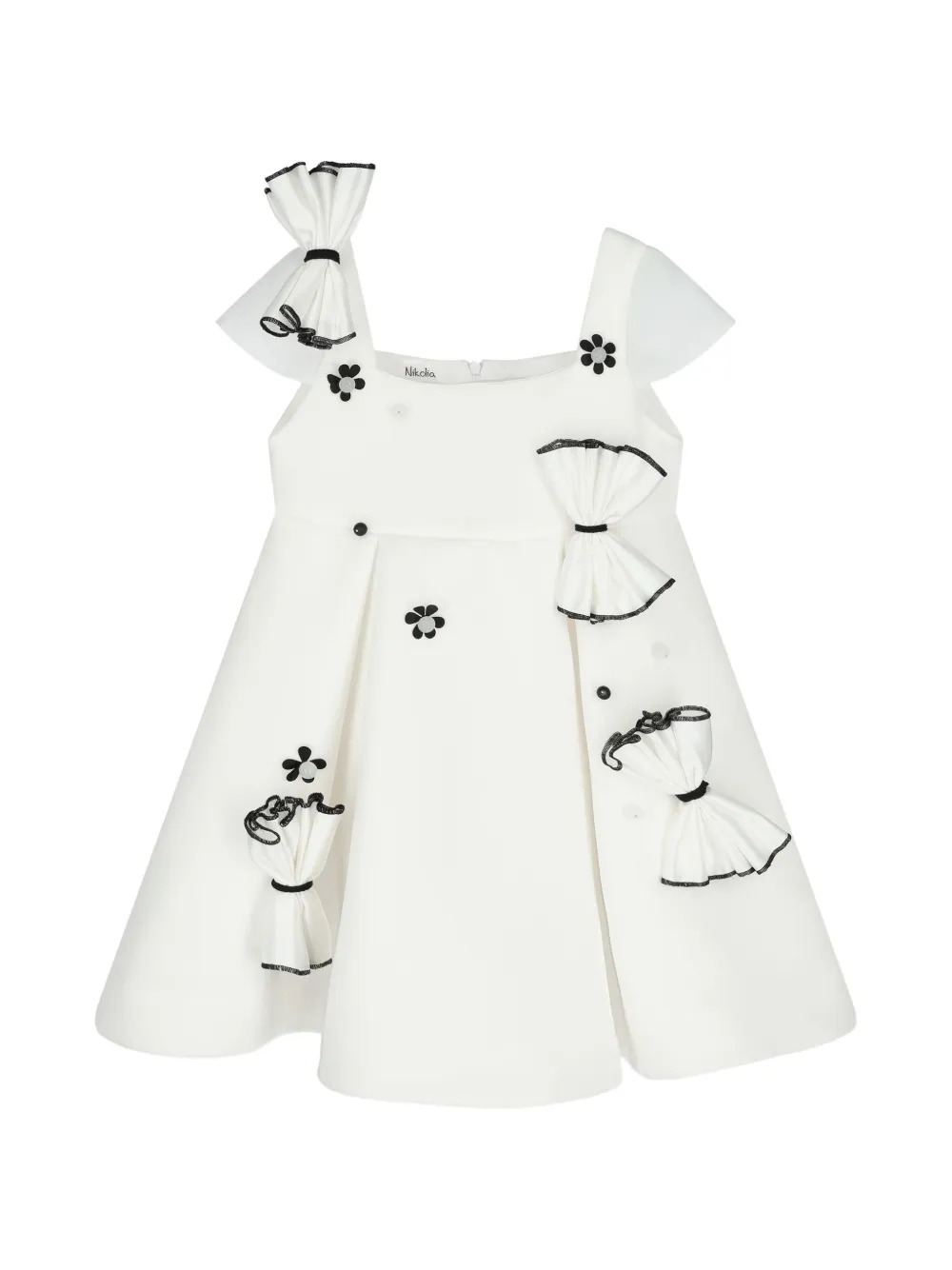 nikolia Abito Bella con fiocco - Bianco