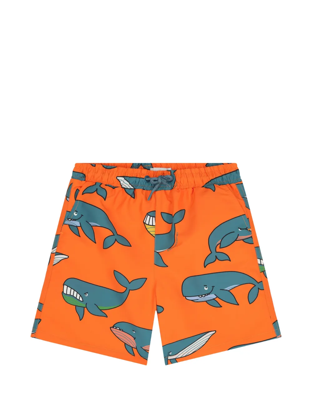 Stella McCartney Kids Costume da bagno con stampa balena - Arancione