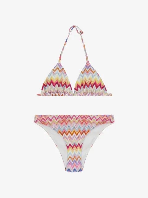Missoni Kids bikini med zigzag-mønster