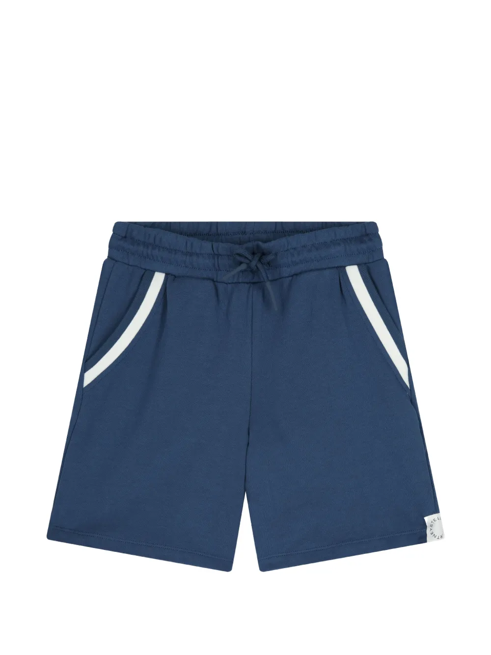 Stella McCartney Kids Shorts mit Kontrastbesatz - Blau