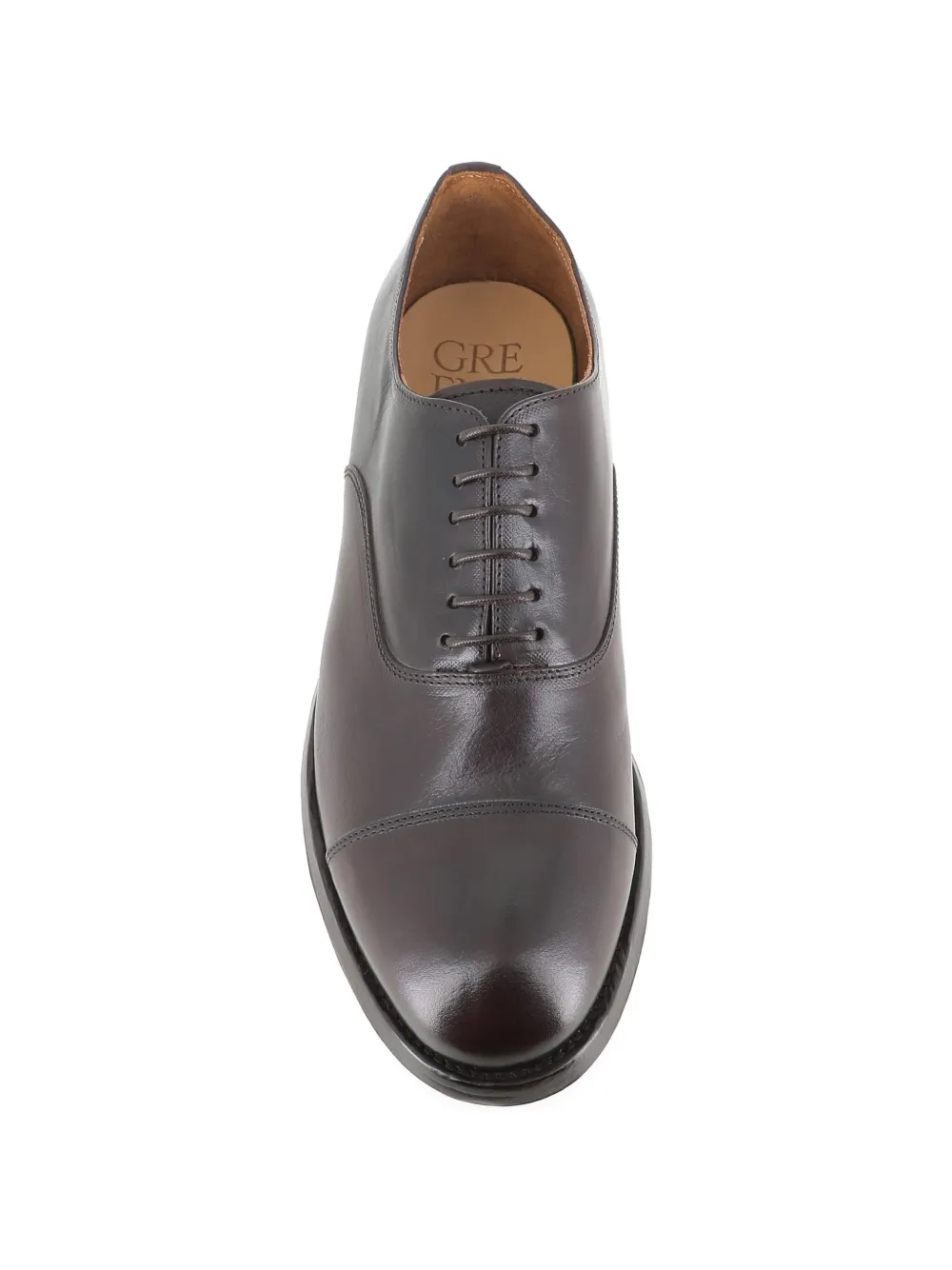 Green George Leren Oxford schoenen met neuskap Bruin
