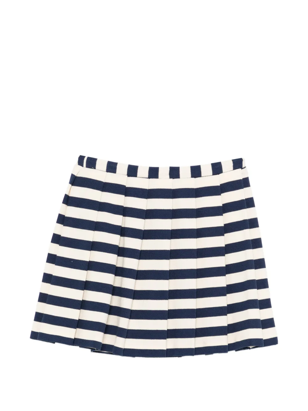  Msgm Kids Striped Pleated Skirt - Blue 