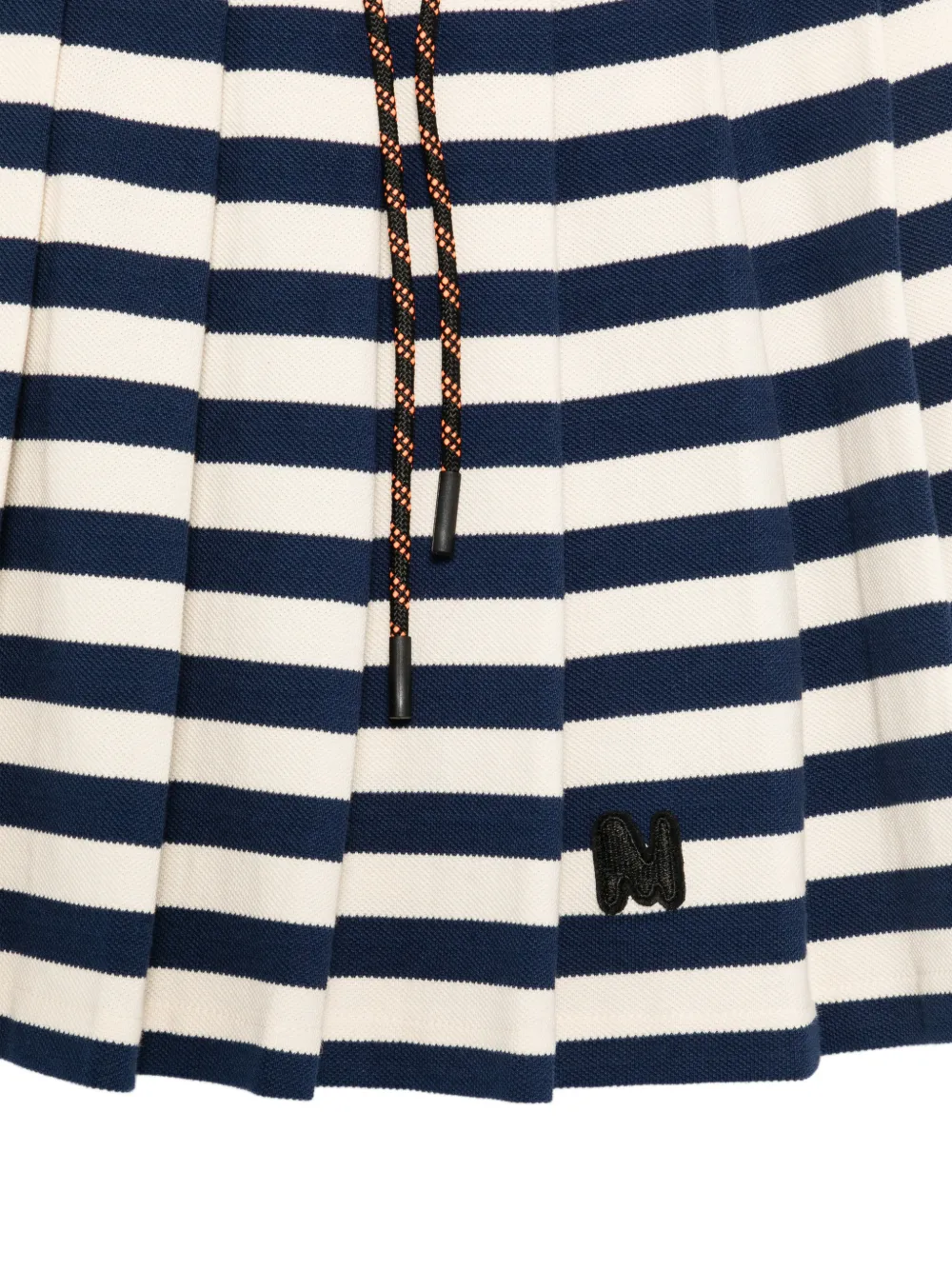  Msgm Kids Striped Pleated Skirt - Blue 
