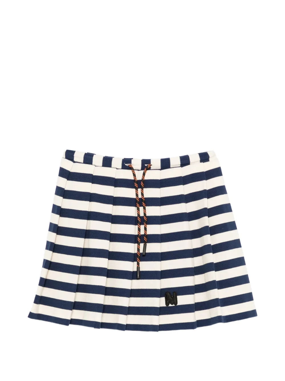 MSGM Kids striped pleated skirt - Blu
