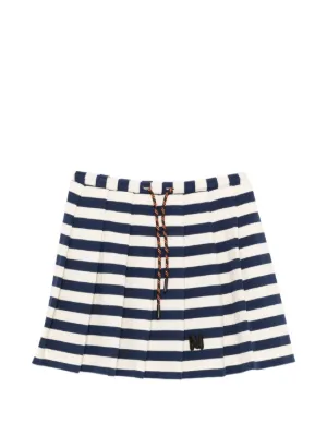 MSGM Kids ストライプ プリーツスカート | ブルー | FARFETCH JP