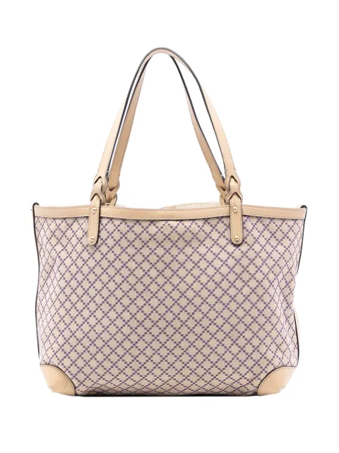 Gucci Pre-Owned 2016-2026 Medium Diamante Canvas Craft tote bag