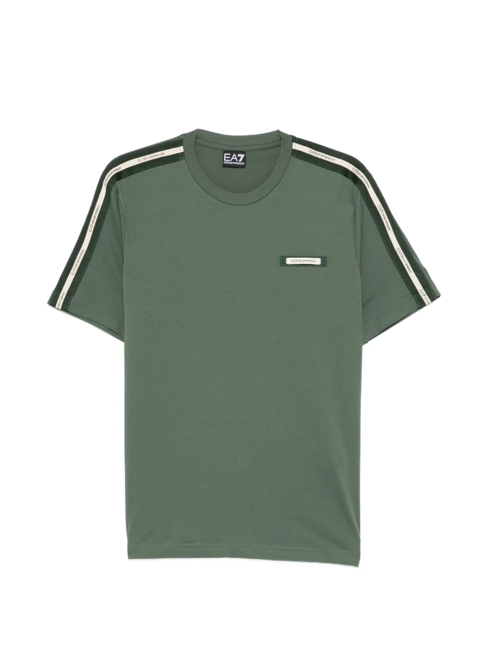 Ea7 Emporio Armani short-sleeve striped T-shirt - Verde