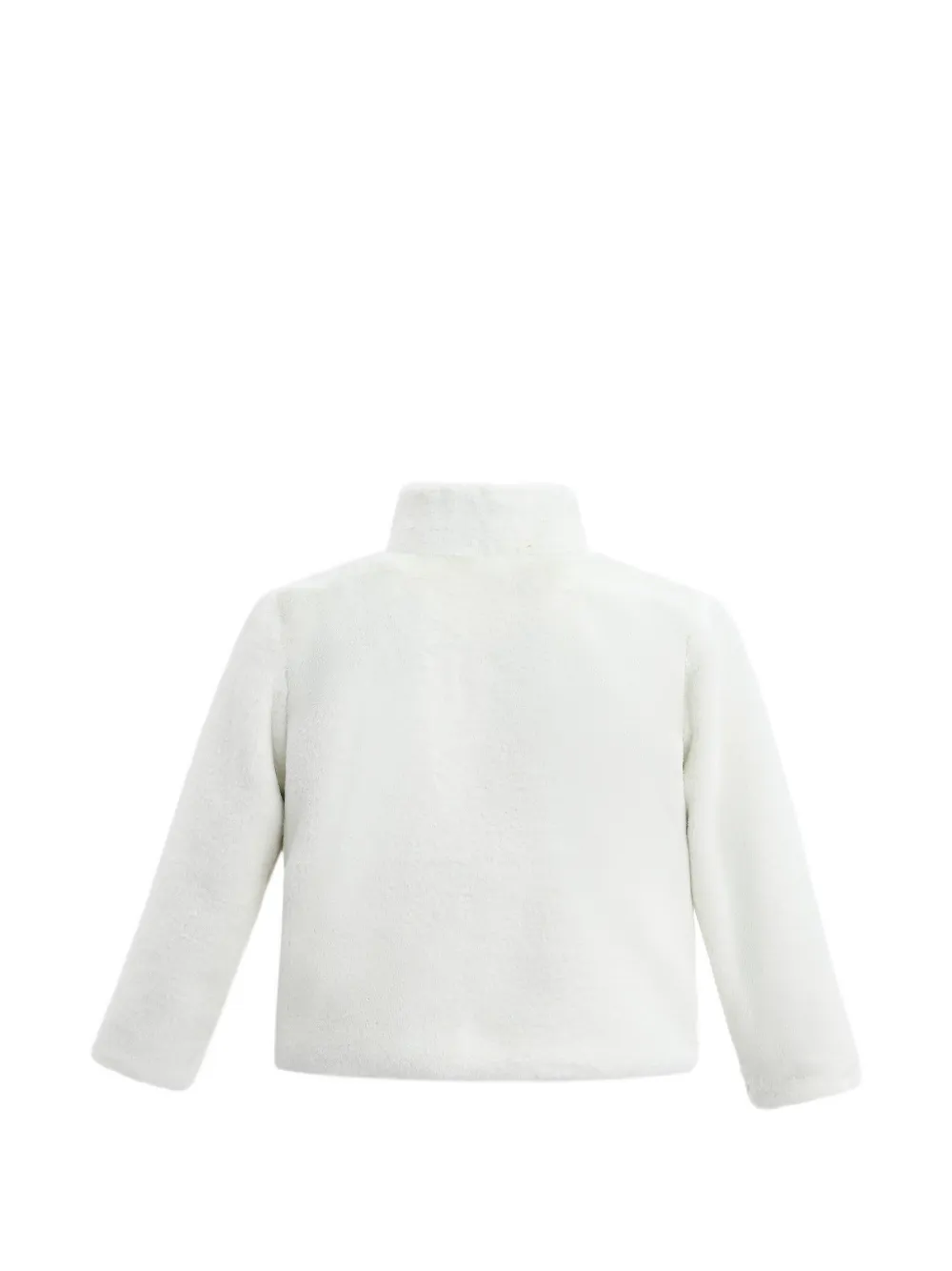 Plush Asymmetrical Bow Coat