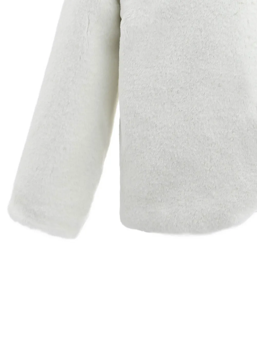 Plush Asymmetrical Bow Coat