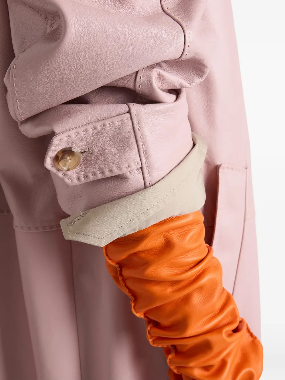 Prada Jas van nappaleer Roze