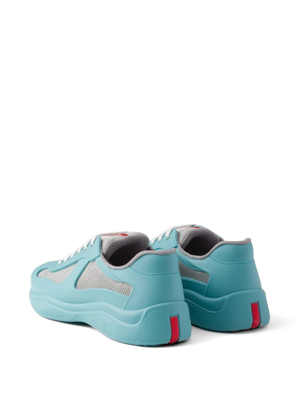 Prada America's Cup sneakers van fietsstof en rubber Blauw