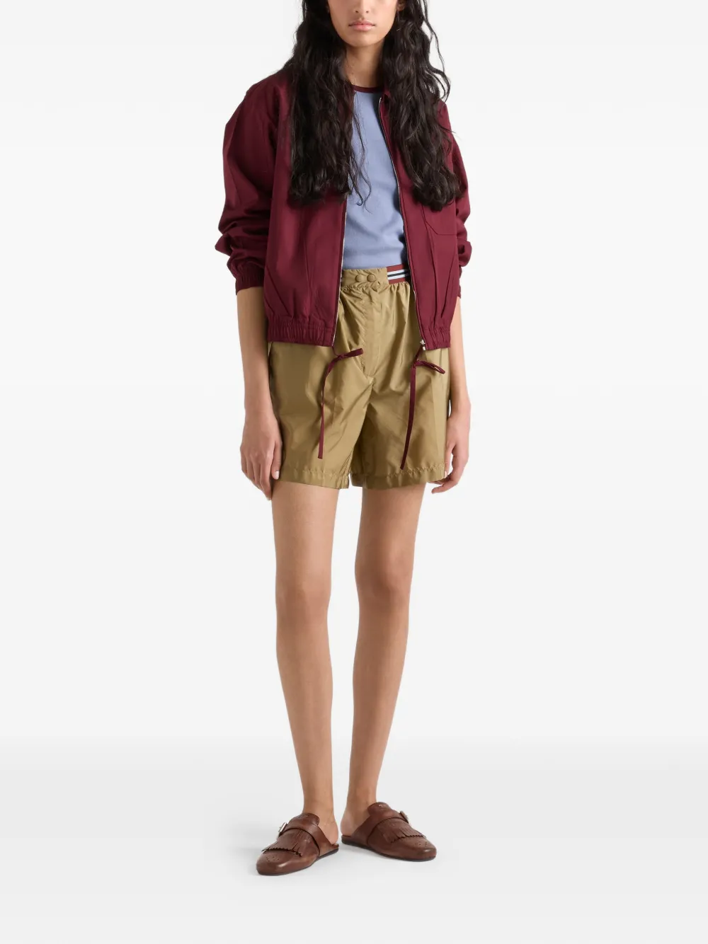  Prada Lightweight Re-nylon Bermuda Shorts - Neutrals 