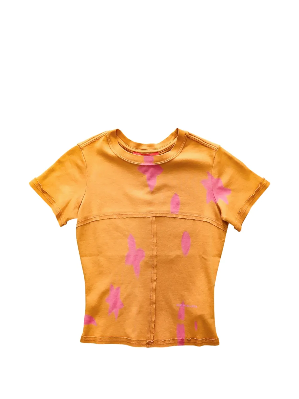 Eckhaus Latta abstract-print T-shirt - Arancione